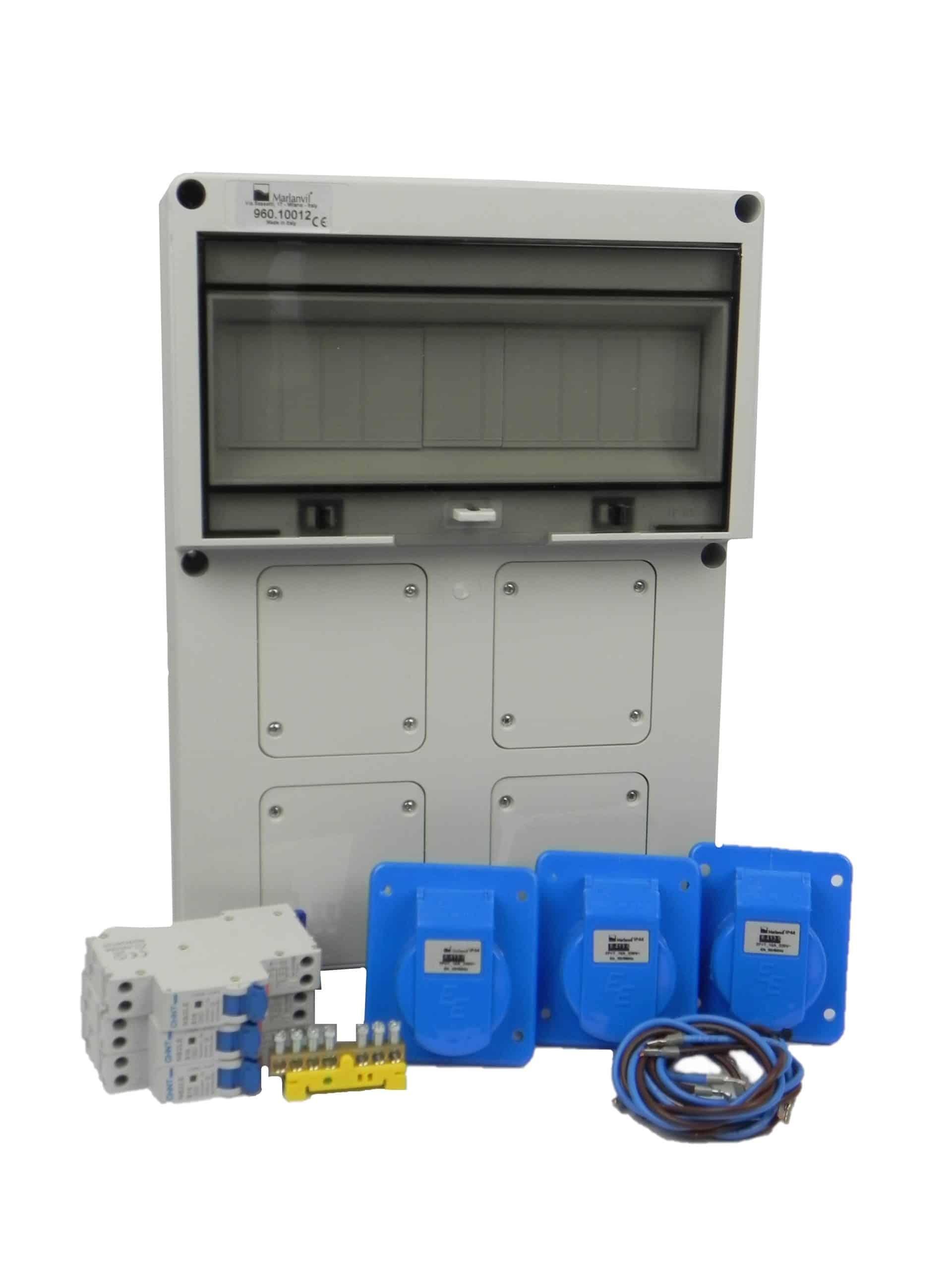 AANSLUITKAST front 3 WCD CEE 16A IP65 - KIT