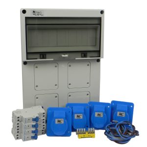 AANSLUITKAST front 4 WCD CEE 16A IP65 - KIT