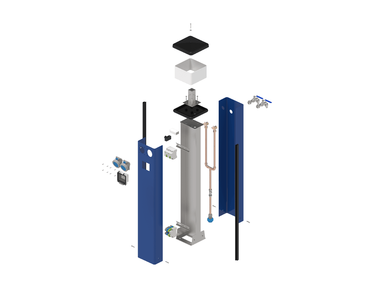 CLASSIC 1000mm Stroomzuil 2 WCD