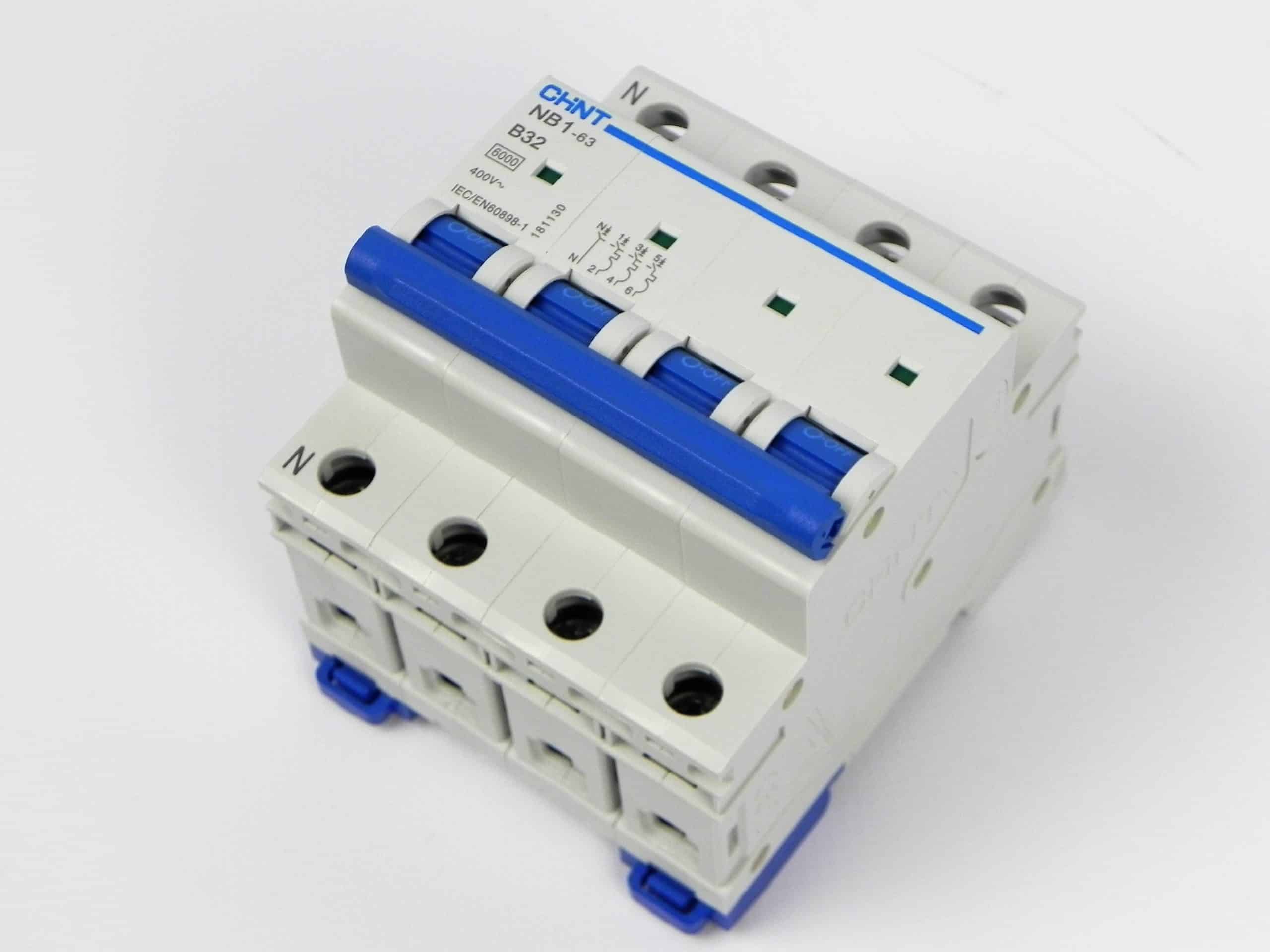 32AMP AUTOMAAT 3P+N TYPE B 6KA MCB