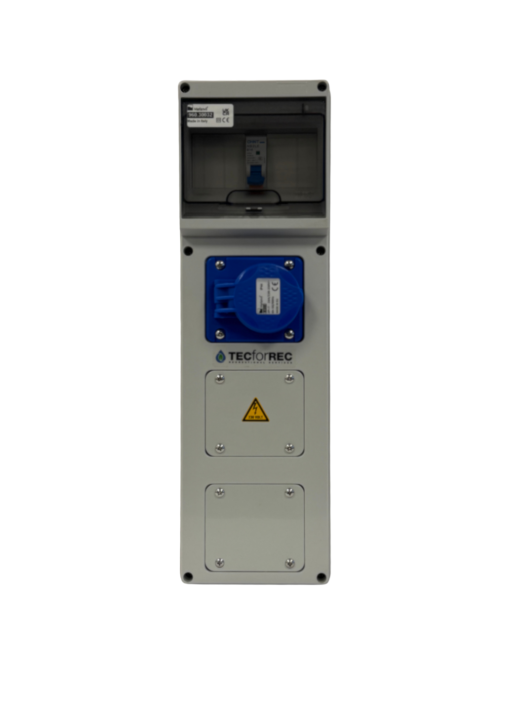 AANSLUITKAST Slim 1 WCD CEE 16A IP65 - GEMONTEERD