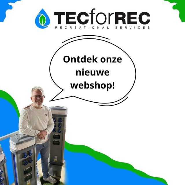 Vandaag kunnen wij trots mededelen dat onze nieuwe webshop van TecforRec is gelanceerd. Een webshop met een nieuw jasje! U zult merken dat onze nieuwe webshop erg gebruiksvriendelijk is en het gehele productassortiment in een oogopslag te vinden is.
Blauw en groen blijven herkenbare kleuren voor onze jachthaven- en recreatietechniek. Het nieuwe logo heeft een frisse uitstraling gekregen met fellere kleuren. Deze kleuren zult u ook terugzien in de huisstijl van de webshop.
Neem ook een kijkje op onze projecten- en maatwerkpagina. Met ons motto ‘Samen aan het werk - Maatwerk is onze kracht’ luisteren wij graag naar uw wensen en zetten deze om naar een toepassing die u voor ogen heeft.

Neem vrijblijvend contact met ons op. Ons TecforRec team staat graag voor u klaar!
Wij wensen u veel leesplezier bij het ontdekken van onze nieuwe webshop: www.tecforrec.nl
Met vriendelijke groet,
Mark de Leeuw - Eigenaar & directeur TecforRec B.V. #jachthaven #camping #elektrotechnik #installaties